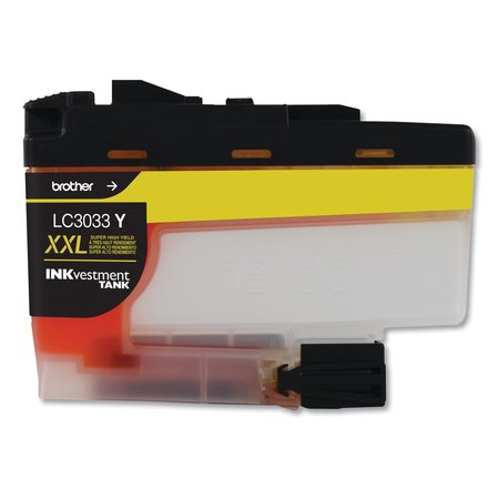 Brother INKvestment Super High-Yield Ink, 1,500 Page-Yield, Yellow LC3033Y